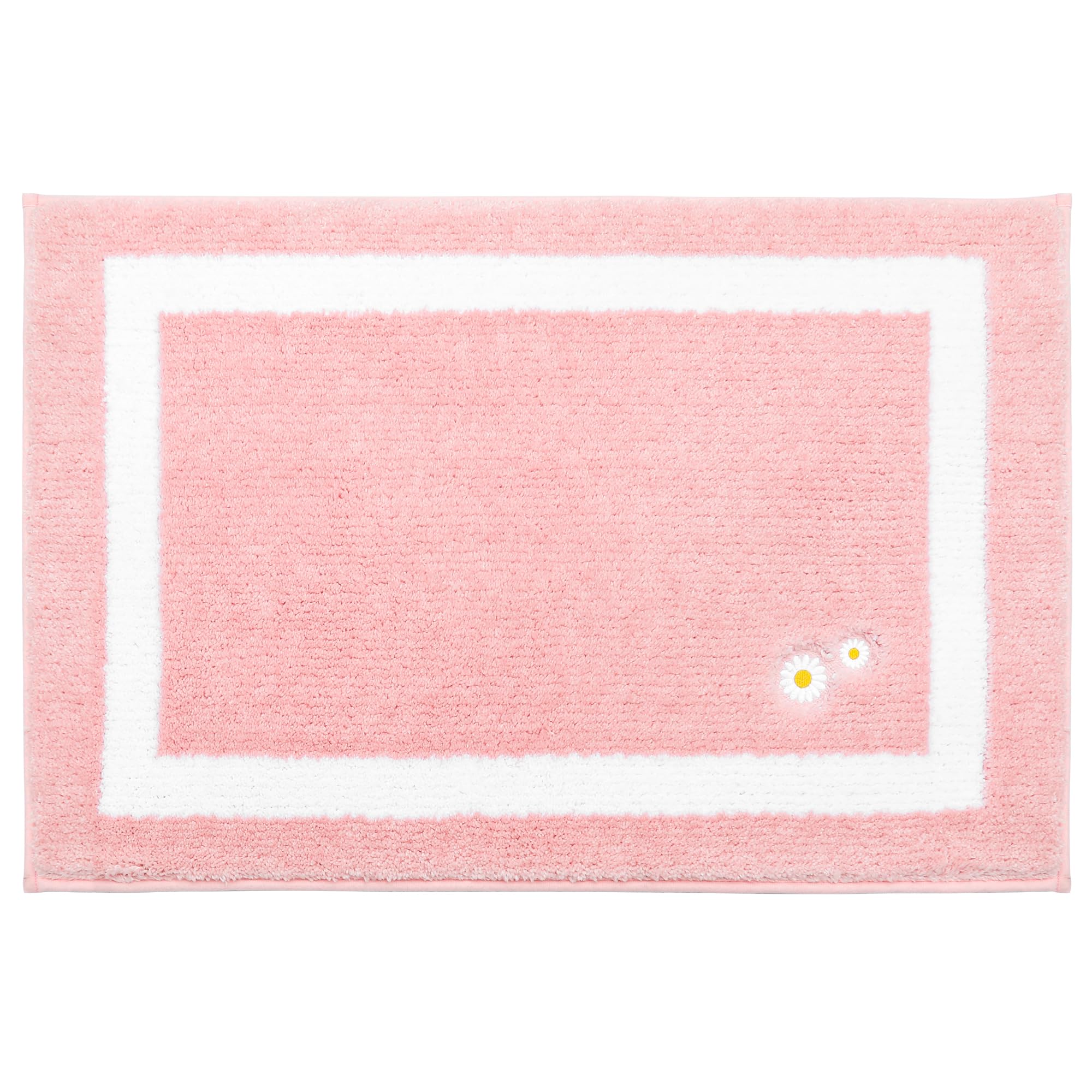 改BEQHAUSE Bathroom-Rug-Non-Slip-Bath-Mats-for-Bathroom Absorbent and Soft Bathroom Mat Washable Bath Rugs Embroidered Floral Bathroom Rugs Beige Bath Mat 20" x32
