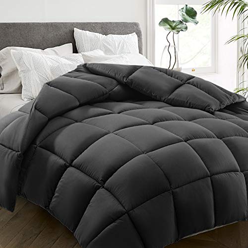 All Season Twin Size Bed Comforter - Cooling Down Alternative Quilted Duvet Insert with Corner Tabs - Winter Warm - Machine Washable