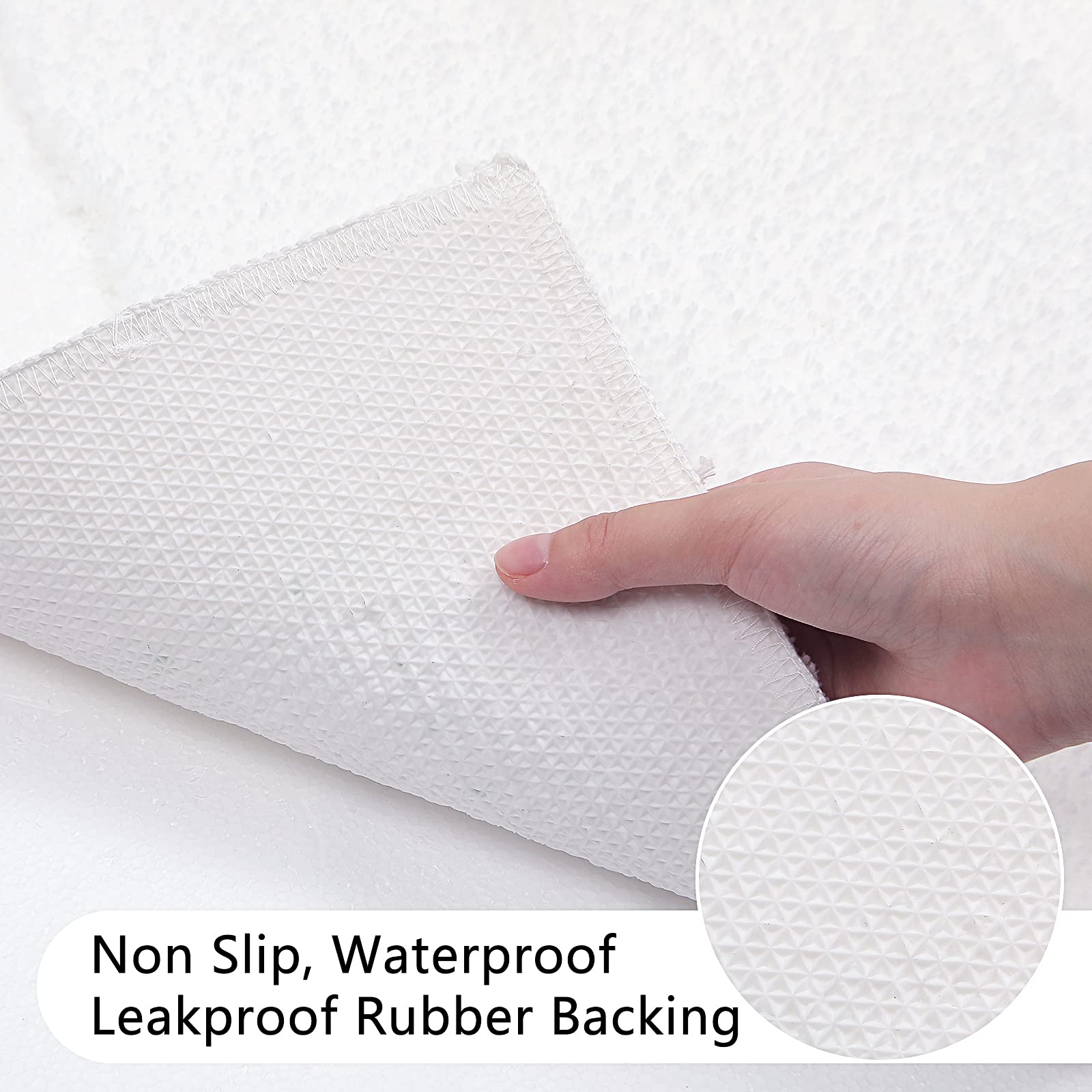Super Soft Bath Rugs Set of 2 Pieces Bath Mat for Bathroom Rug Non Slip Plush Bath Rug Absorbent Bathroom Rug Set Washable