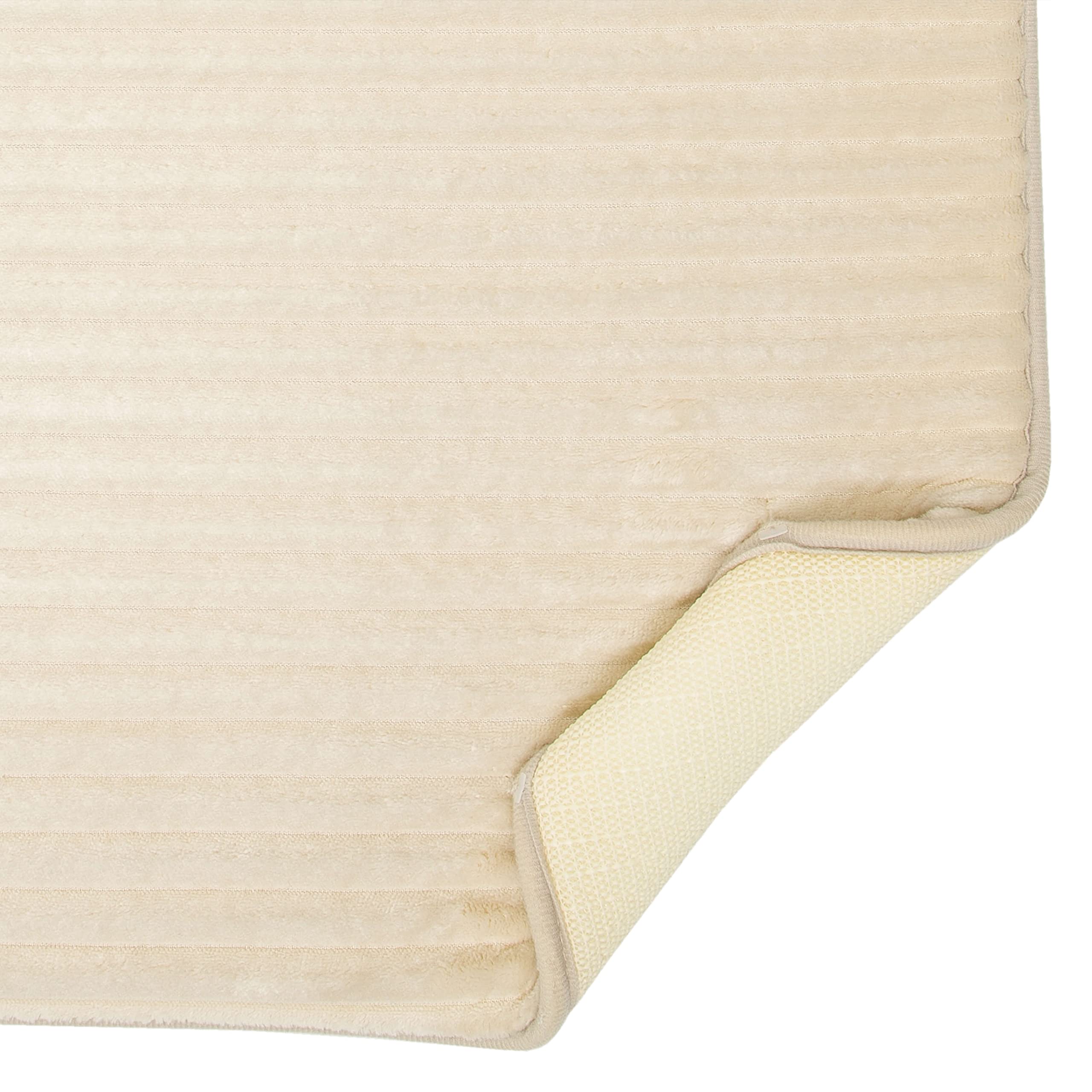 Augusta Bath Mat Grey Machine Washable Non Slip Bathroom Rug