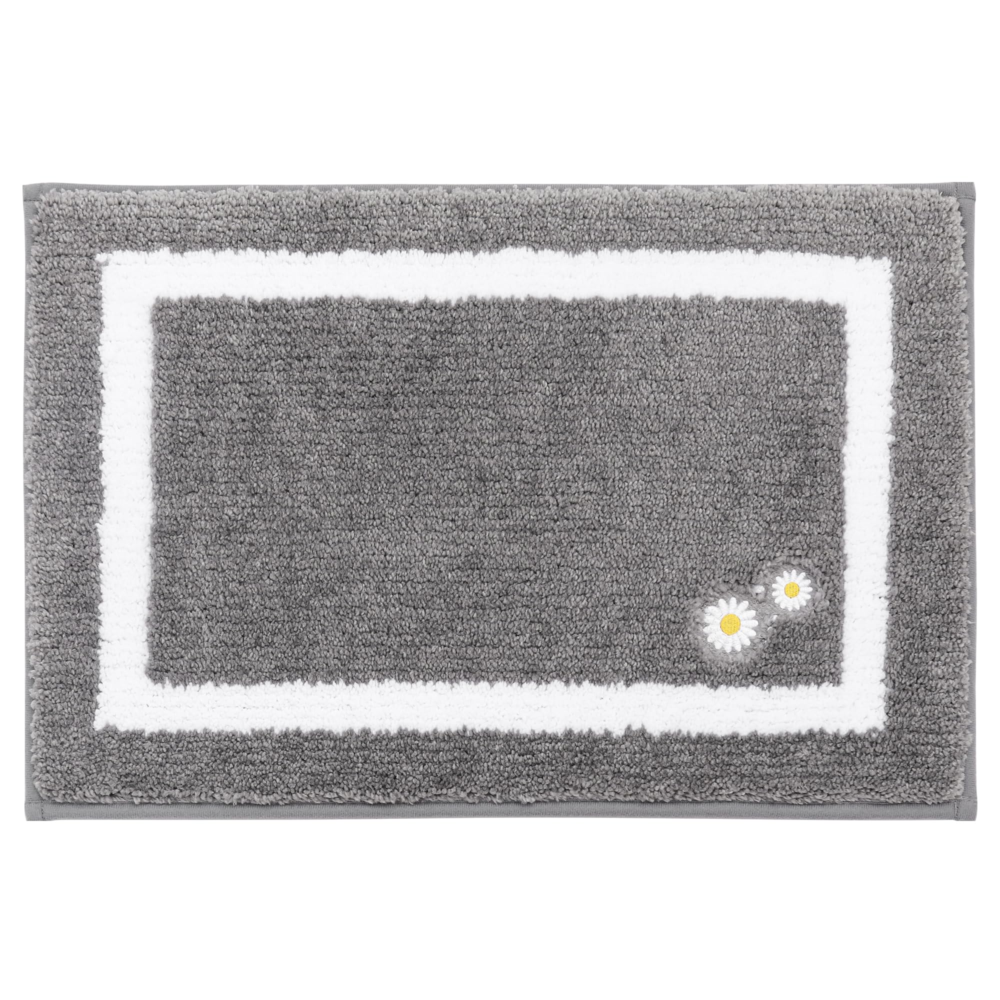 Bathroom-Rug-Non-Slip-Bath-Mats-for-Bathroom Absorbent and Soft Bathroom Mat Washable Bath Rugs Embroidered Floral Bathroom Rugs