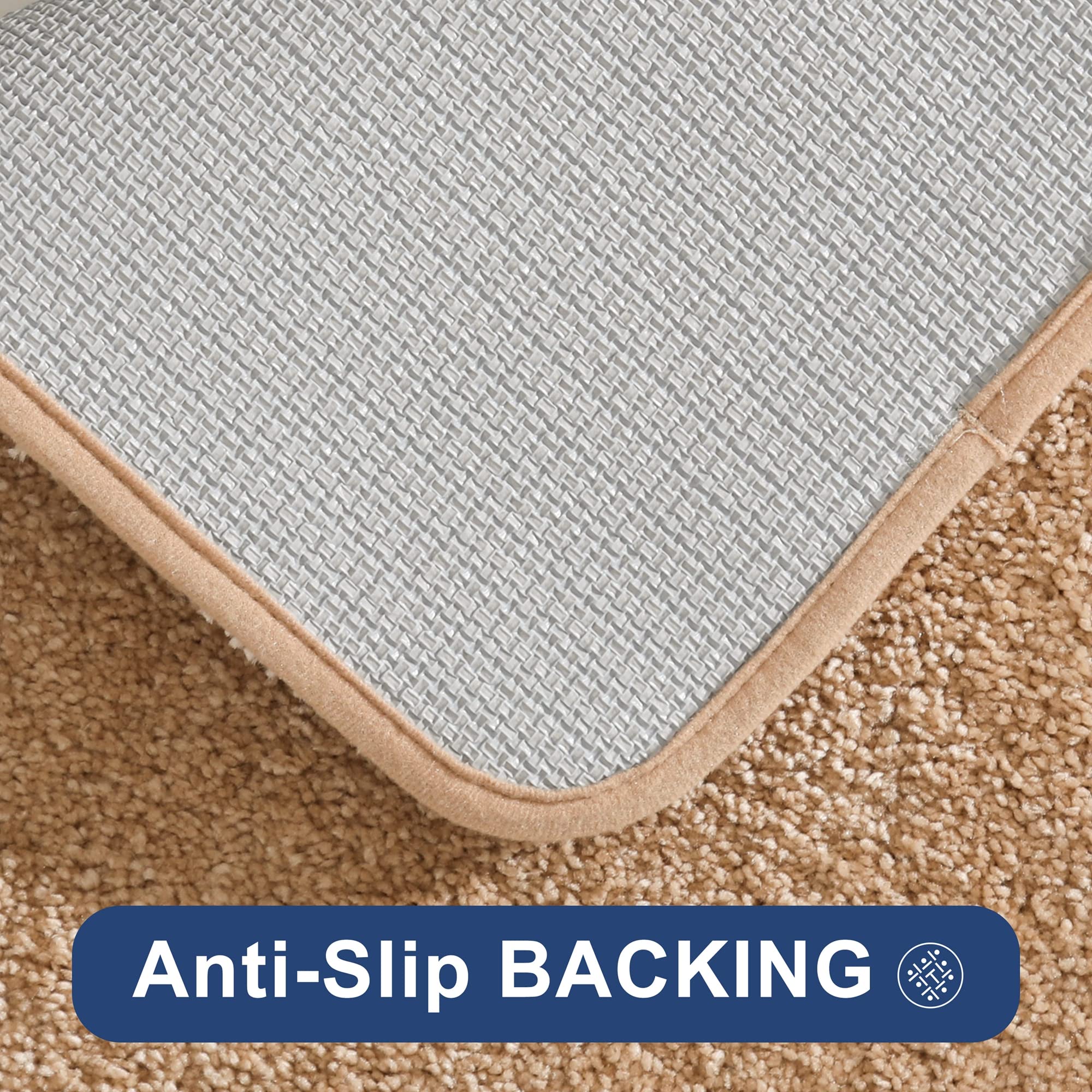 改COSY HOMEER Extra Thick Bath Rugs for Bathroom - Anti-Slip Bath Mats Soft Plush Yarn Shaggy 100% Strong Mirco Polyeste Mat Living Room Bedroom Mat Floor Water Absorbent(Green,16x24 - Inches)