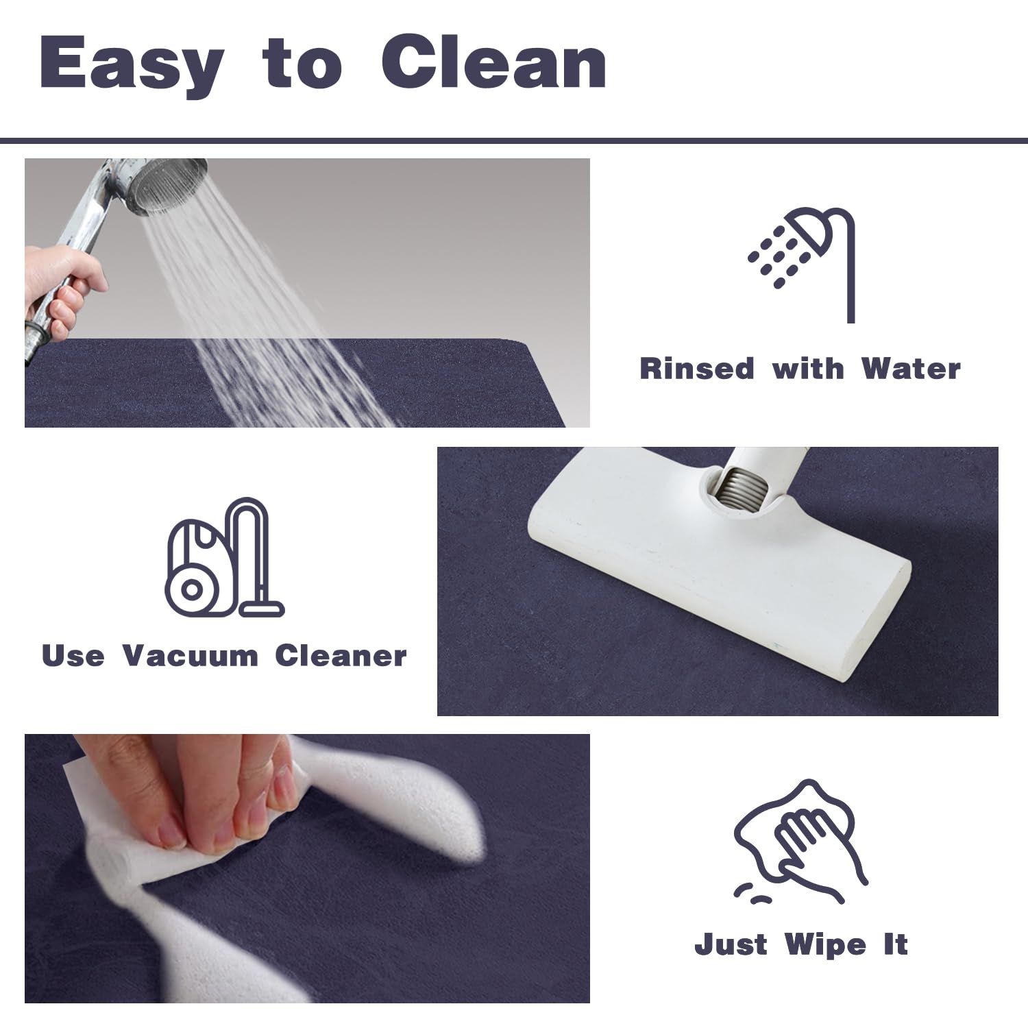 改Quick Dry Bath Mat, Bathroom Rugs Non Slip Washable Thin Absorbent Bath Mat Fits Under Door Bathroom Floor Mat Perfect for Bath, Shower, or Sink 16"x24" Light Grey