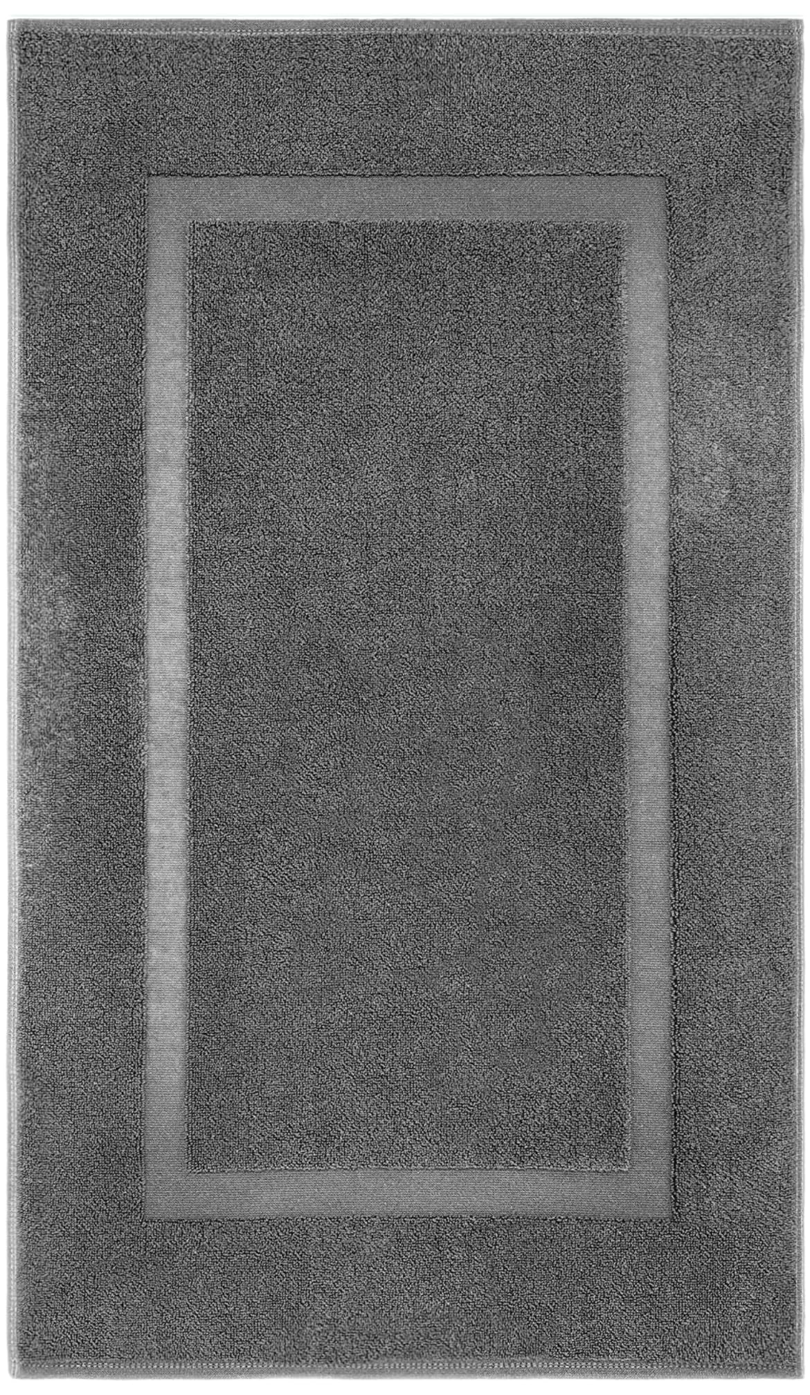 改Cotton Banded Bath Mats 2 Pack, [Not a Bathroom Rug], 22"x34" (Grey)