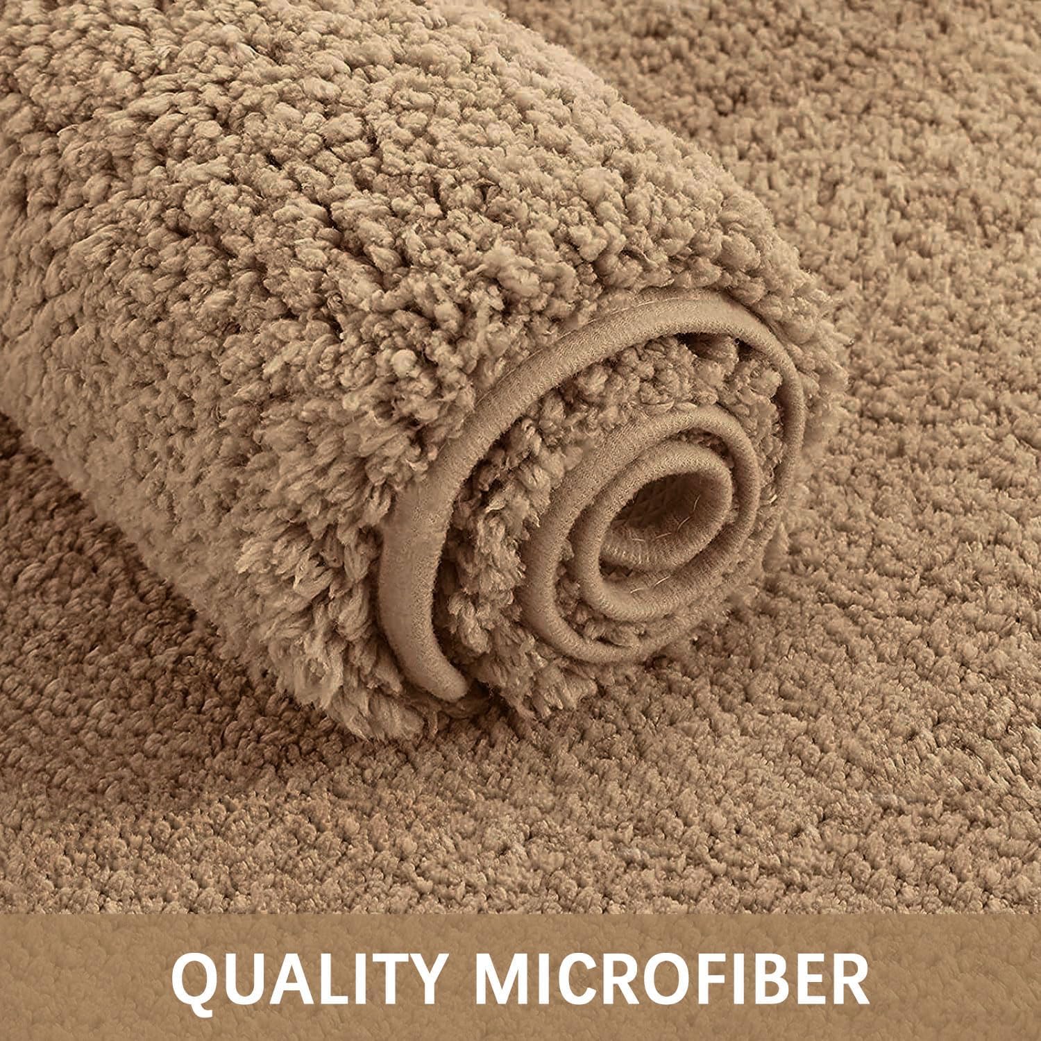 Bathroom Rug Mat, Shaggy Soft and Absorbent Bath Rug, Non Slip, Thick Plush Machine Washable Bath Mat for Bathroom, Shower, and Tub