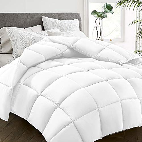 All Season Twin Size Bed Comforter - Cooling Down Alternative Quilted Duvet Insert with Corner Tabs - Winter Warm - Machine Washable