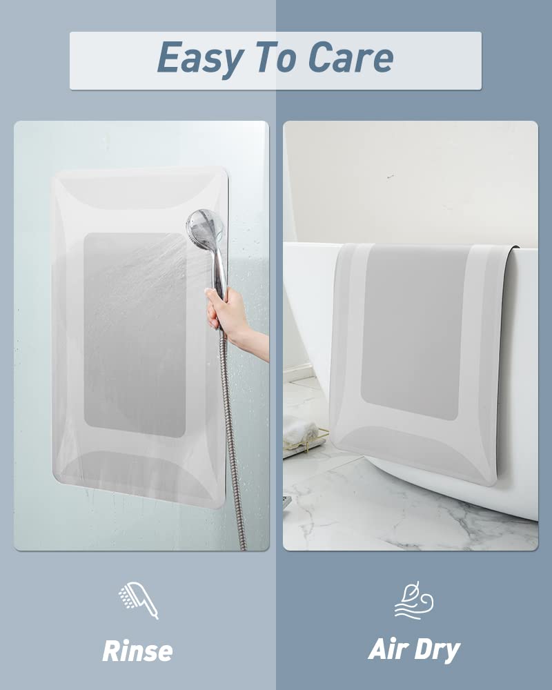 改SIXHOME-Bath Mat Rug-Quick Dry Absorbent Rubber Backed Bathroom Mat Thin Bathroom Rugs Fit Under Door-Bath Mats for Bathroom Floor Mat in Front of Sink-Shower Rug for Bathroom 17"X27.5"