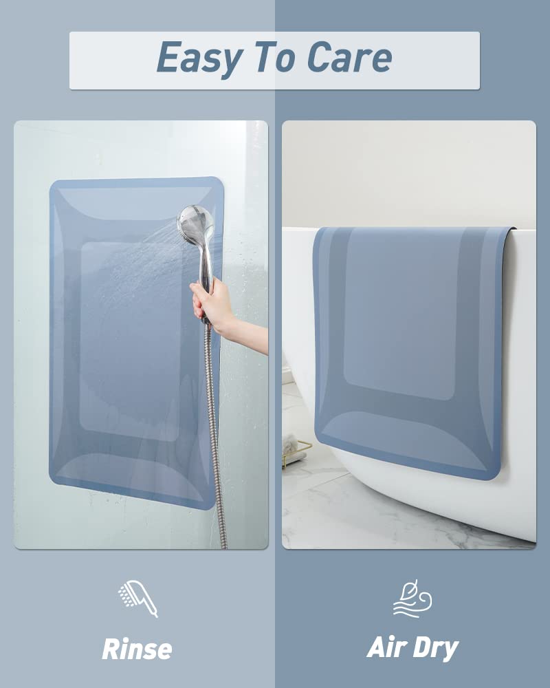 Bath Mat Rug-Quick Dry Absorbent Rubber Backed Bathroom Mat Thin Bathroom Rugs Fit Under Door-Bath Mats for Bathroom Floor Mat in Front of Sink-Shower Rug for Bathroom