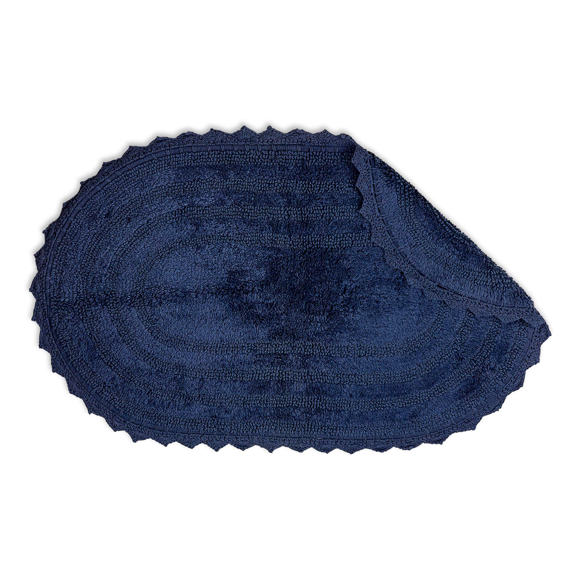Crochet Collection Reversible Bath Mat, Round
