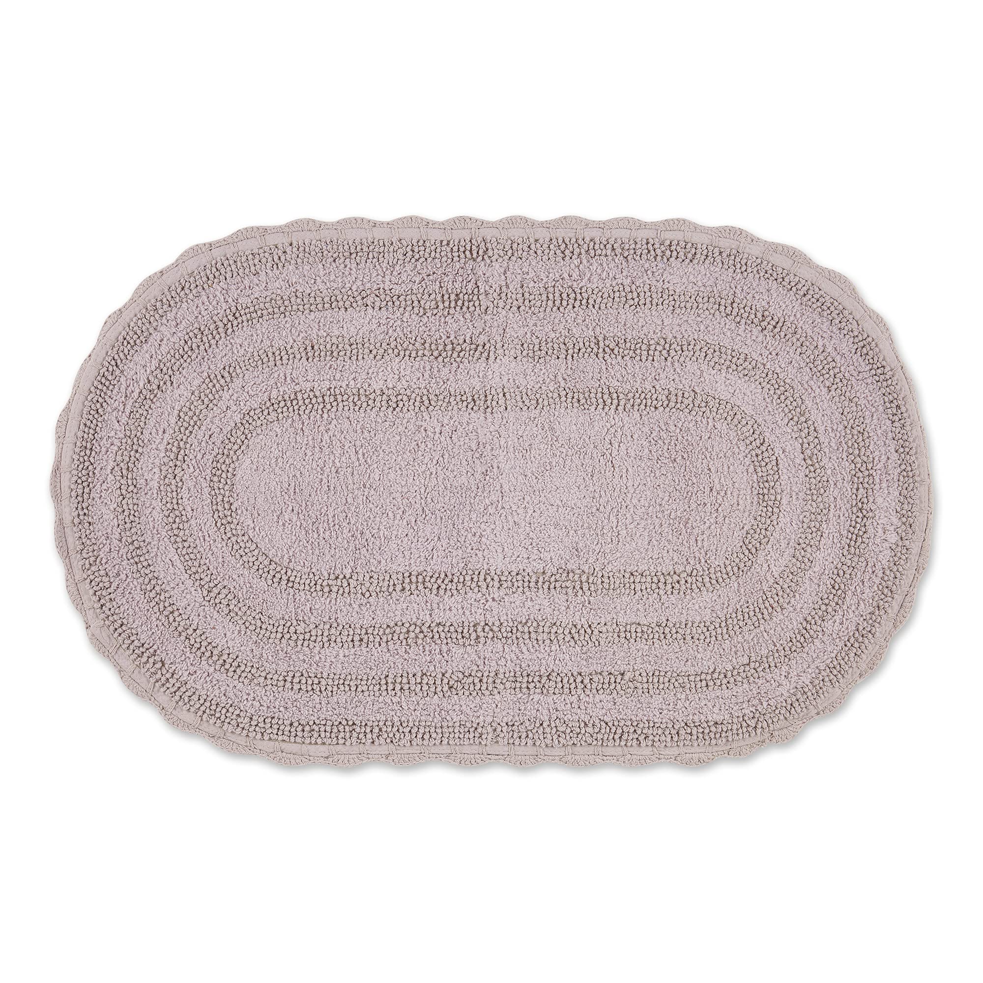 Crochet Collection Reversible Bath Mat, Round