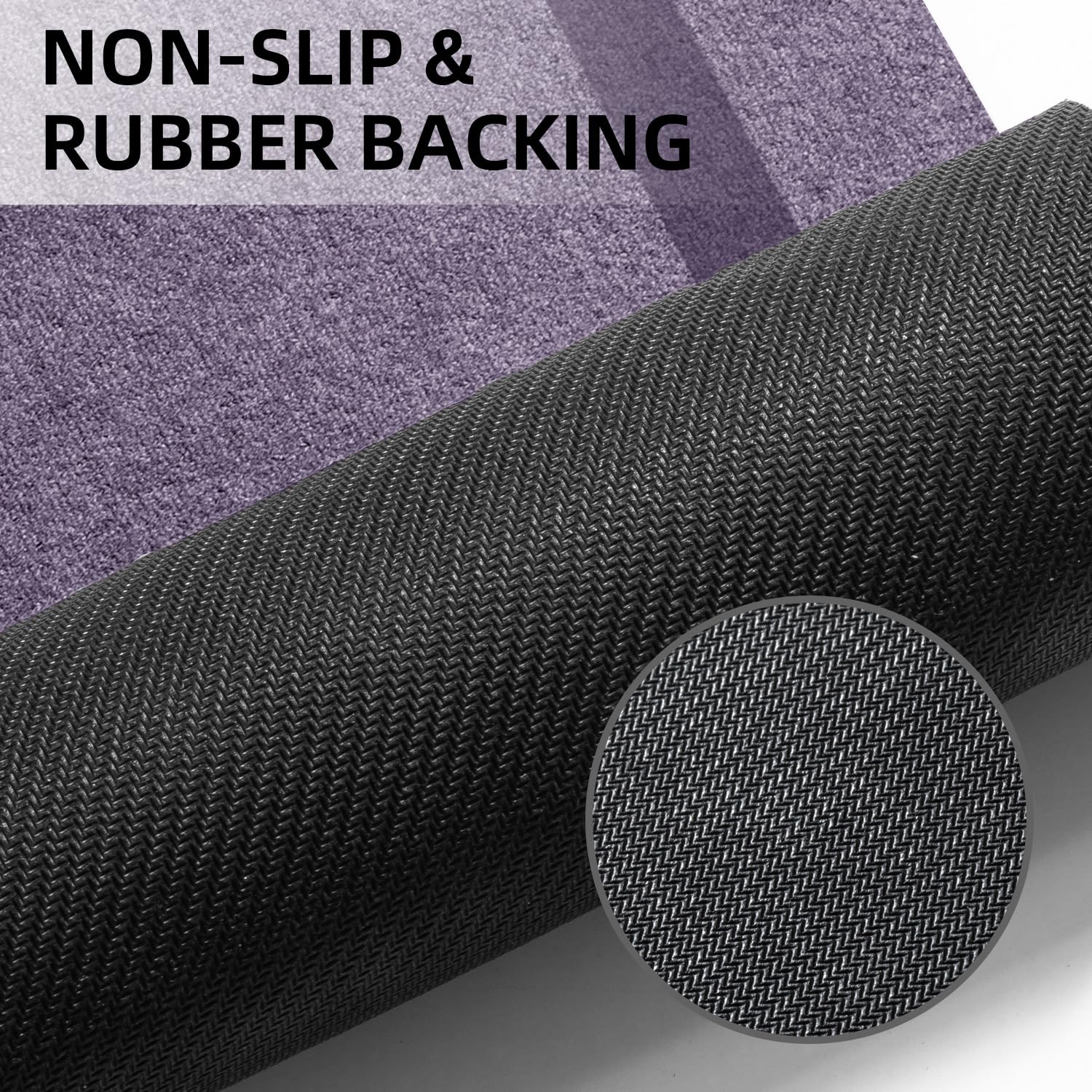 Quick Dry Bath Mat, Ultra Thin Bath Mat Non Slip Absorbent Bath Mats for Bathroom Floor Mat Fit Under Door for Bathroom Mat, (Grey, 24"x16")