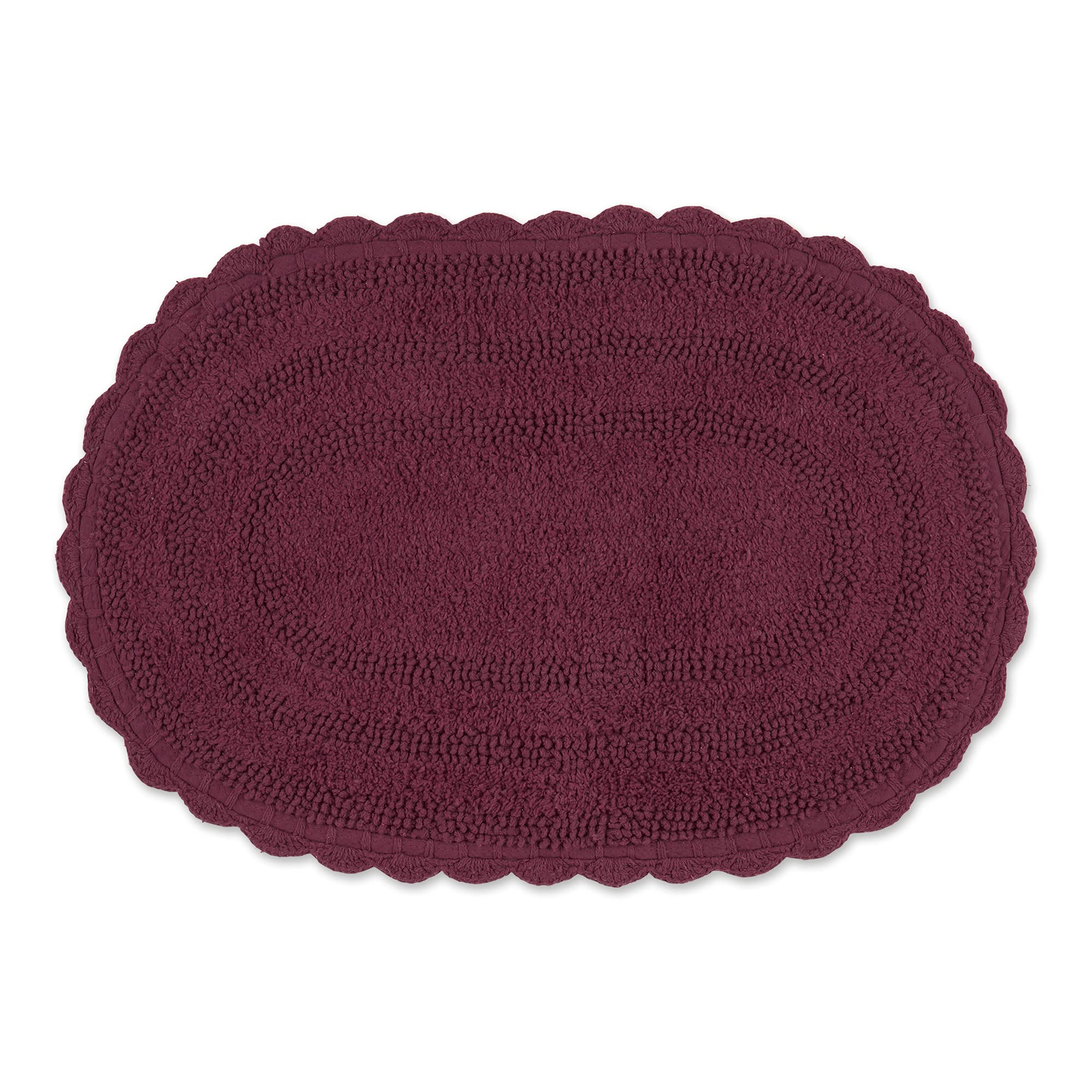 Crochet Collection Reversible Bath Mat, Round