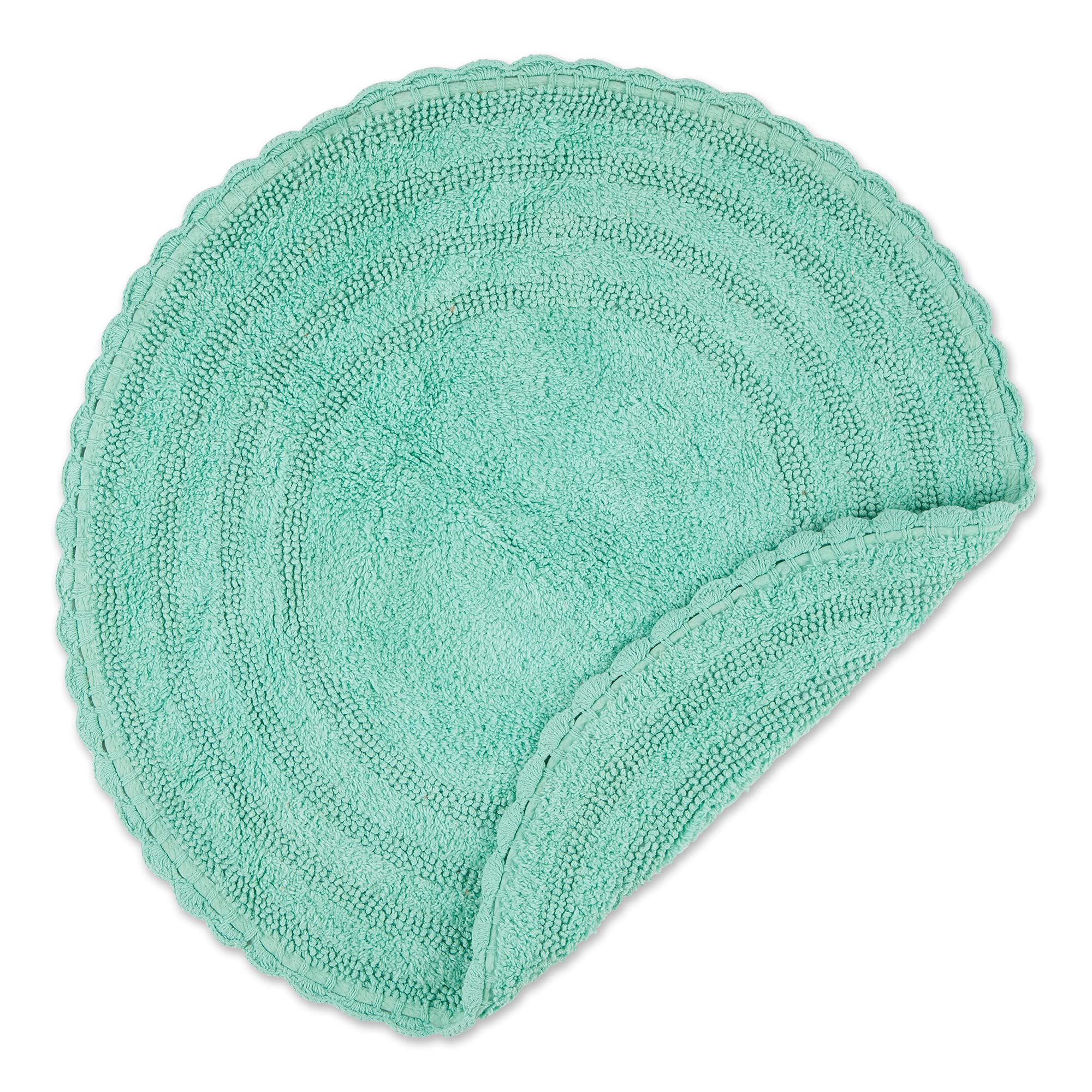 Crochet Collection Reversible Bath Mat, Round