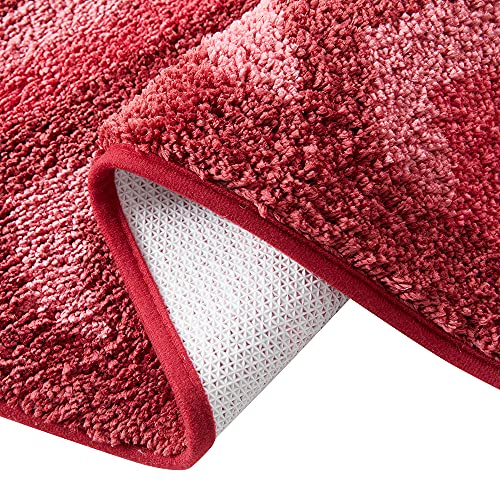 Bathroom Rugs, Ultra Soft Shaggy Bath Rugs - Bath Mats for Bathroom, Machine Wash, Non Slip Backing Rubber, 3 Piece Bathroom Rug Set