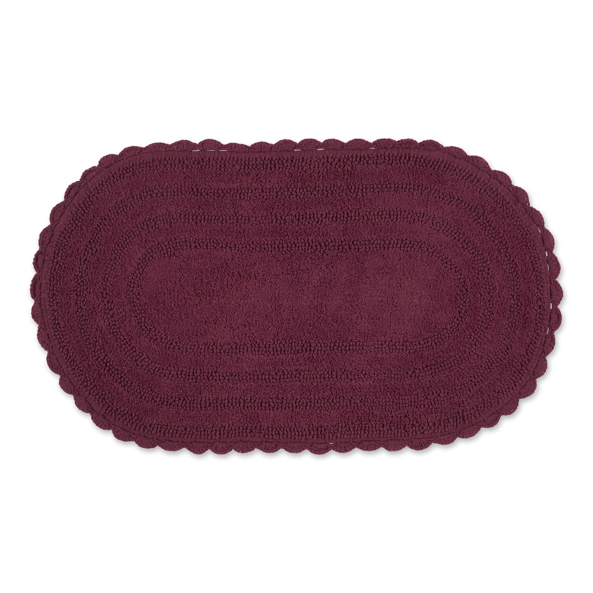 Crochet Collection Reversible Bath Mat, Round