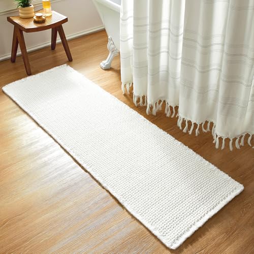 Bathroom Rugs, Super Absorbent Non Slip Bath Mat Quick Dry Bath Rugs Washable Boho Farmhouse Bathroom Rugs for Bathroom with Non Slip Rug Pad