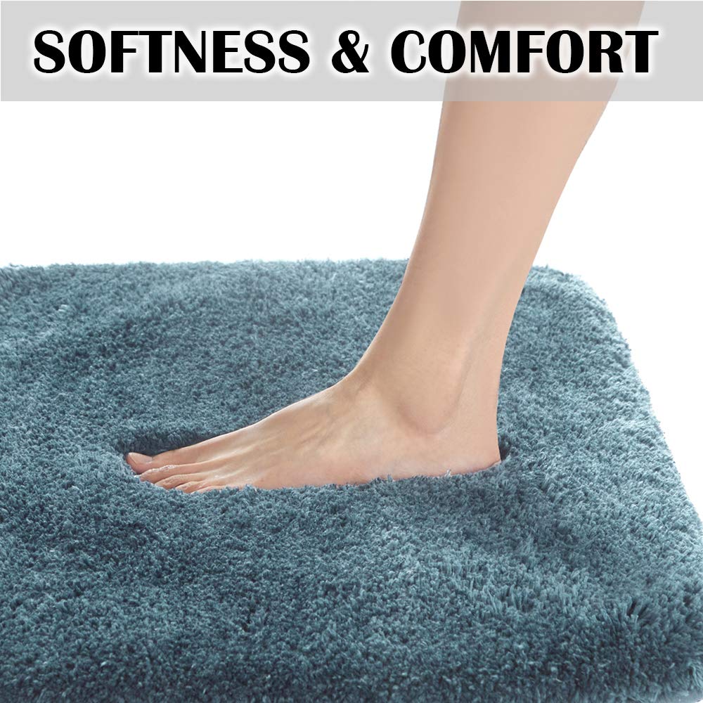 Bathroom Rug Non Slip Bath Mat for Bathroom  Water Absorbent Soft Microfiber Shaggy Bathroom Mat Machine Washable Bath Rug for Bathroom Thick Plush Rugs for Shower