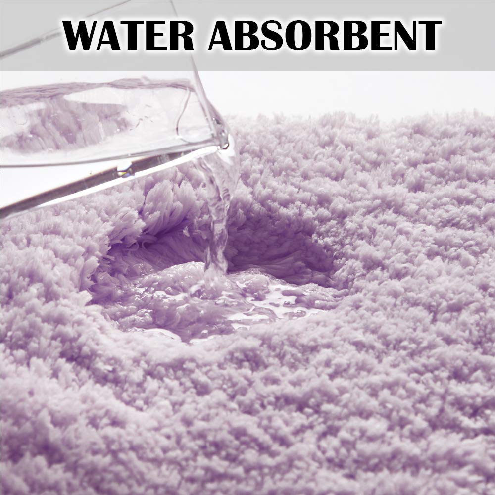Bathroom Rug Non Slip Bath Mat for Bathroom  Water Absorbent Soft Microfiber Shaggy Bathroom Mat Machine Washable Bath Rug for Bathroom Thick Plush Rugs for Shower