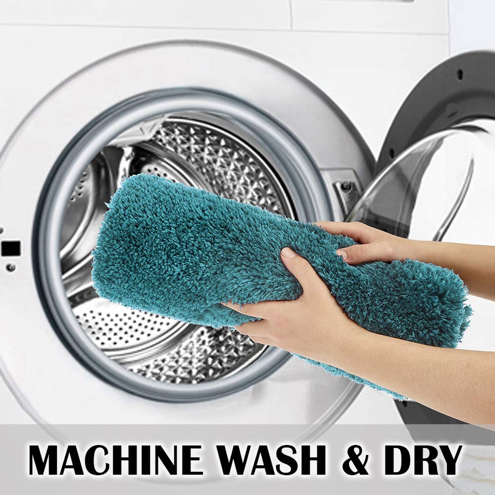 Bathroom Rug Non Slip Bath Mat for Bathroom  Water Absorbent Soft Microfiber Shaggy Bathroom Mat Machine Washable Bath Rug for Bathroom Thick Plush Rugs for Shower