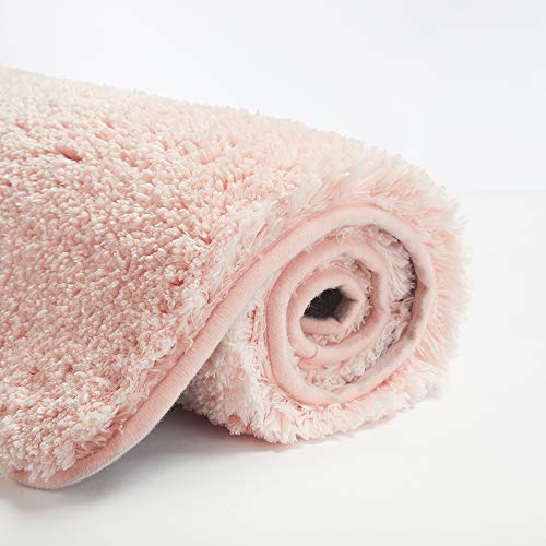 Bathroom Rug Non Slip Bath Mat for Bathroom  Water Absorbent Soft Microfiber Shaggy Bathroom Mat Machine Washable Bath Rug for Bathroom Thick Plush Rugs for Shower