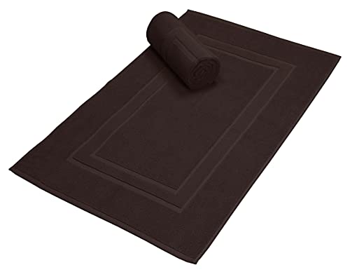 Premium Cotton 20x32 inch 2-Pack Bath Mats - 100% Ringspun Cotton - Luxury Hotel & Spa Quality - 800 GSM - Durable Soft Highly Absorbent - Machine Washable