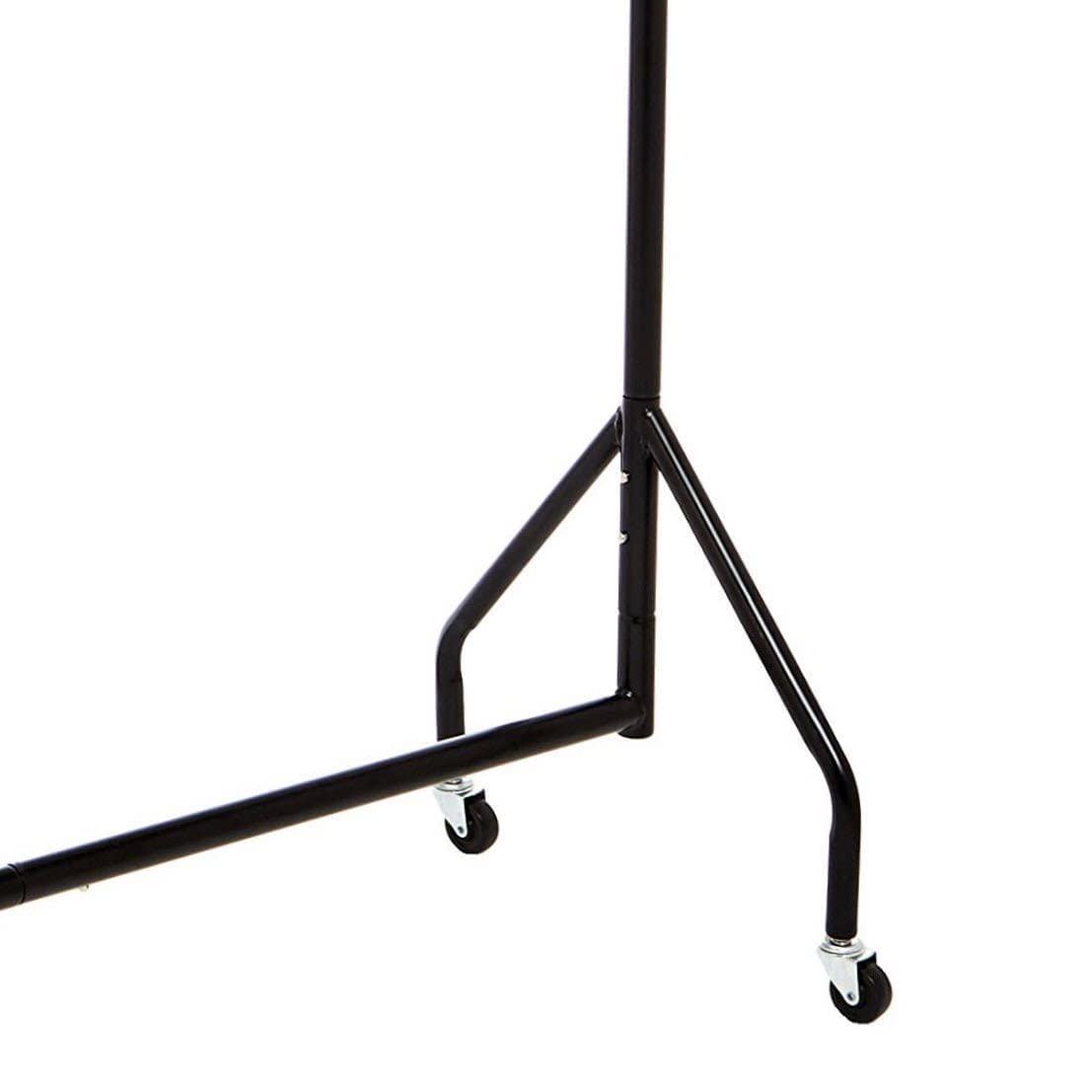 改Amazon Basics Heavy Duty Rolling Garment Rack, Hanging Clothes Organizer Rail for Display and Storage, 1.82 x 1.52 m, Black