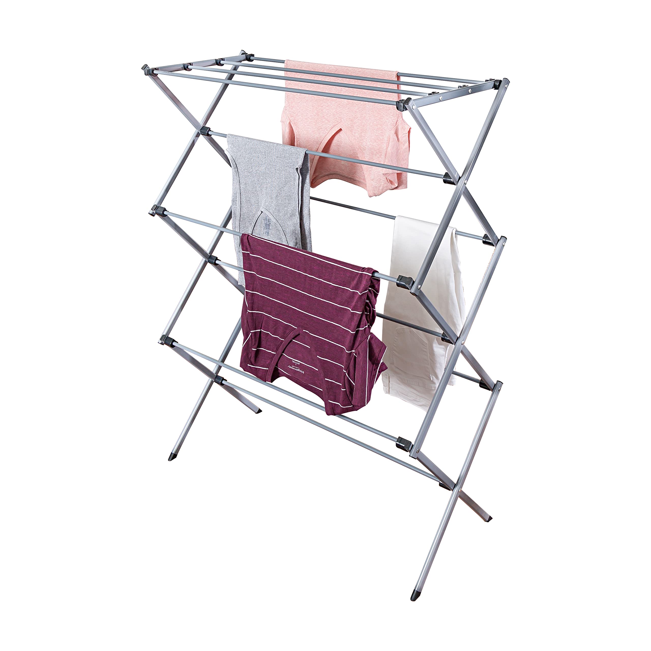 改Honey-Can-Do Oversize Collapsible Clothes Drying Rack DRY-09066 Silver, 50 lbs