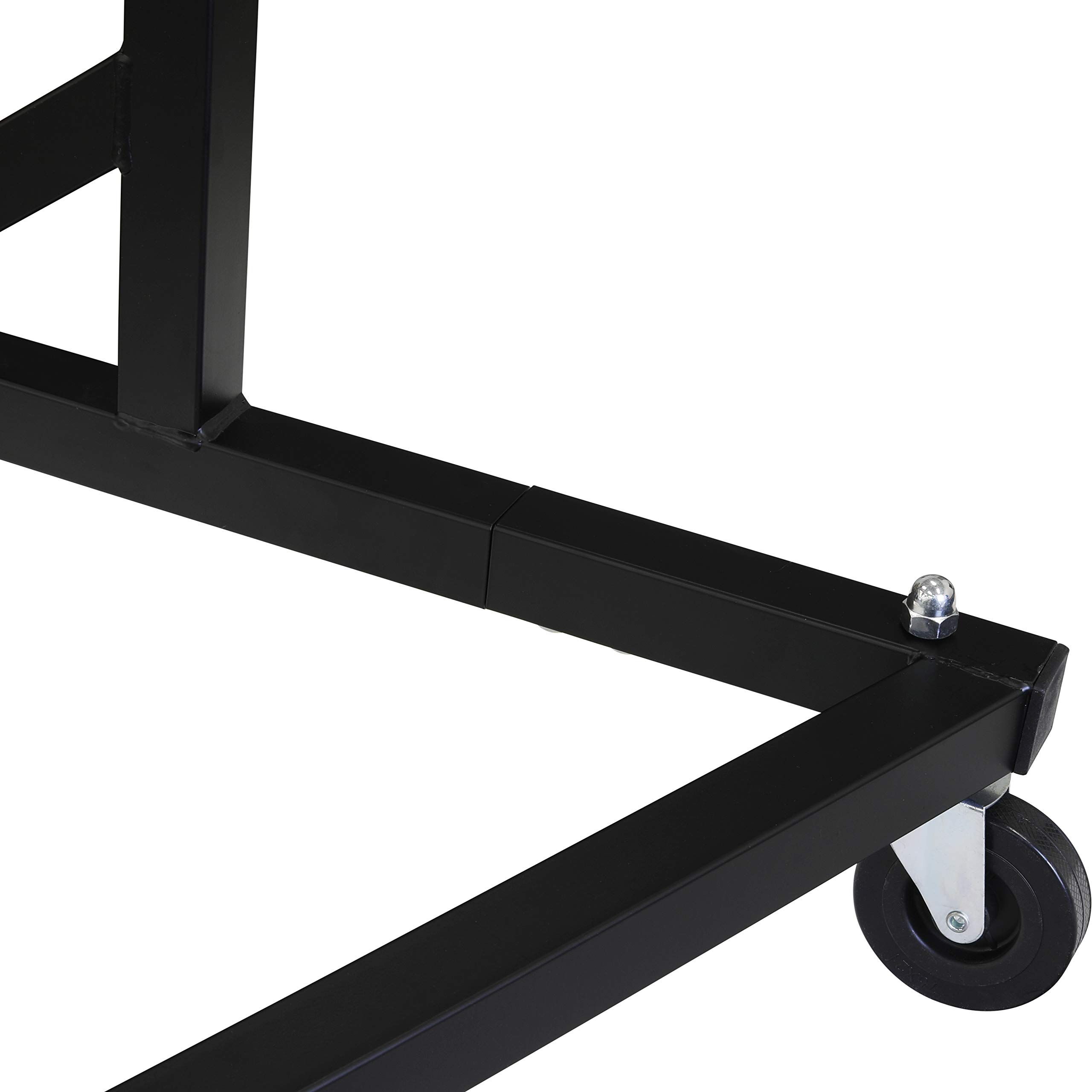Industrial Grade Z-Base Garment Rack, 400lb Load with 62in extra long bar