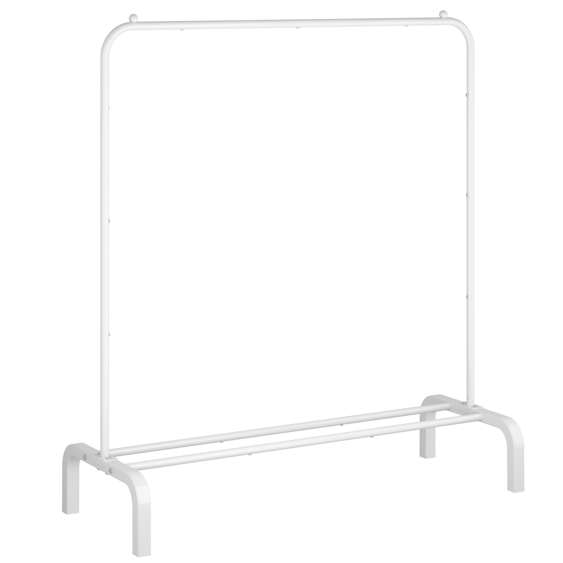 改Clothes Rack Metal Clothing Rack with Bottom Shelf Garment Rack for Hanging Clothes Shirts Jeans and Coats Black
