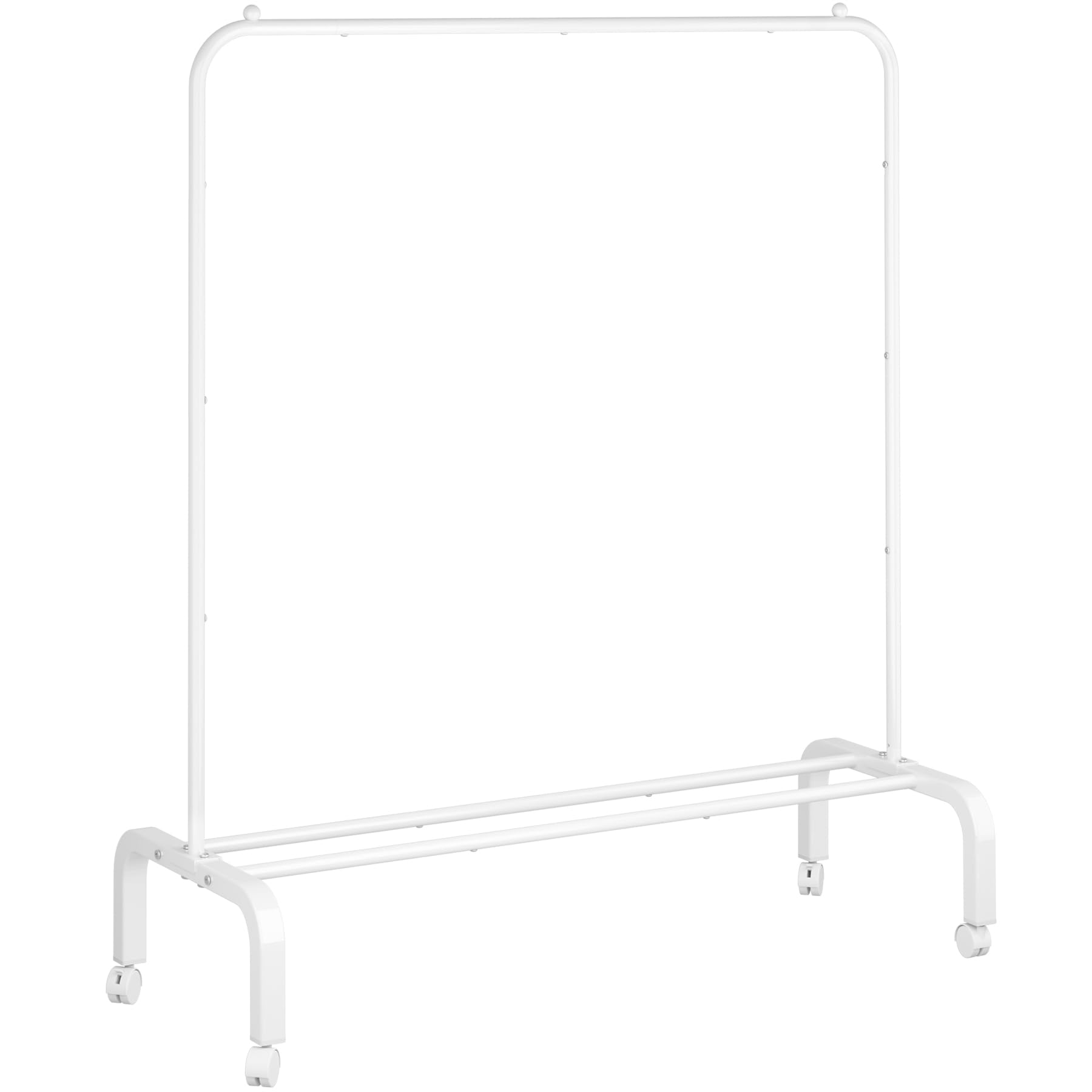 Clothes Rack Metal Clothing Rack with Bottom Shelf Garment Rack for Hanging Clothes Shirts Jeans and Coats
