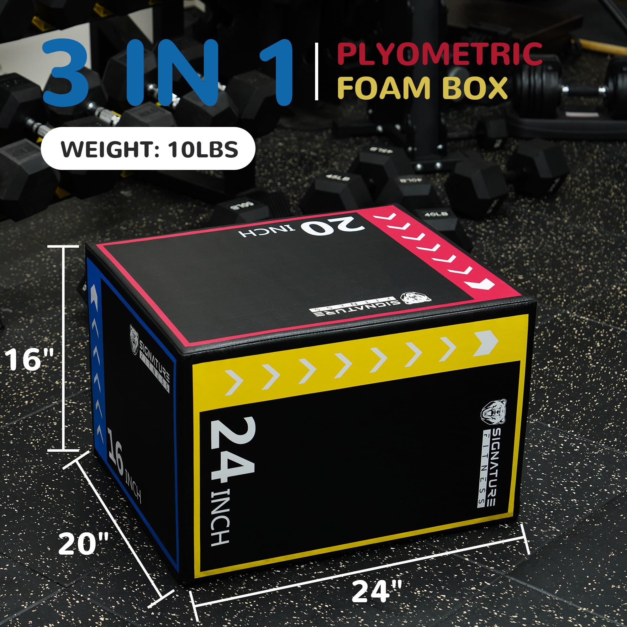 Plyo Jumping Exercise Box, Home Gym Workout Trainer, Multiple Options