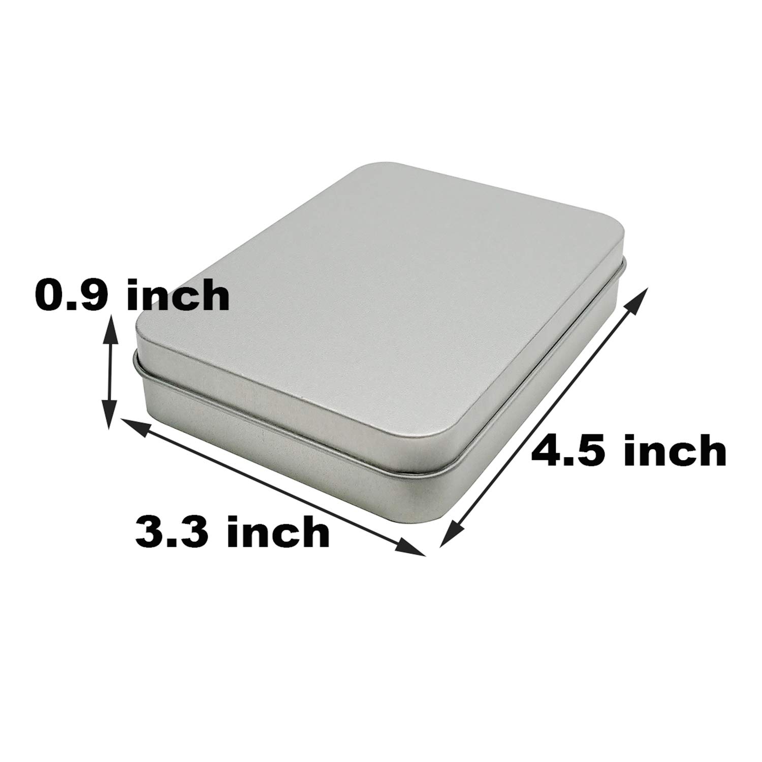 6 Pcs Metal Hinged Tin Box Container Mini Portable Small Storage Container Kit with Lid for Home Storage