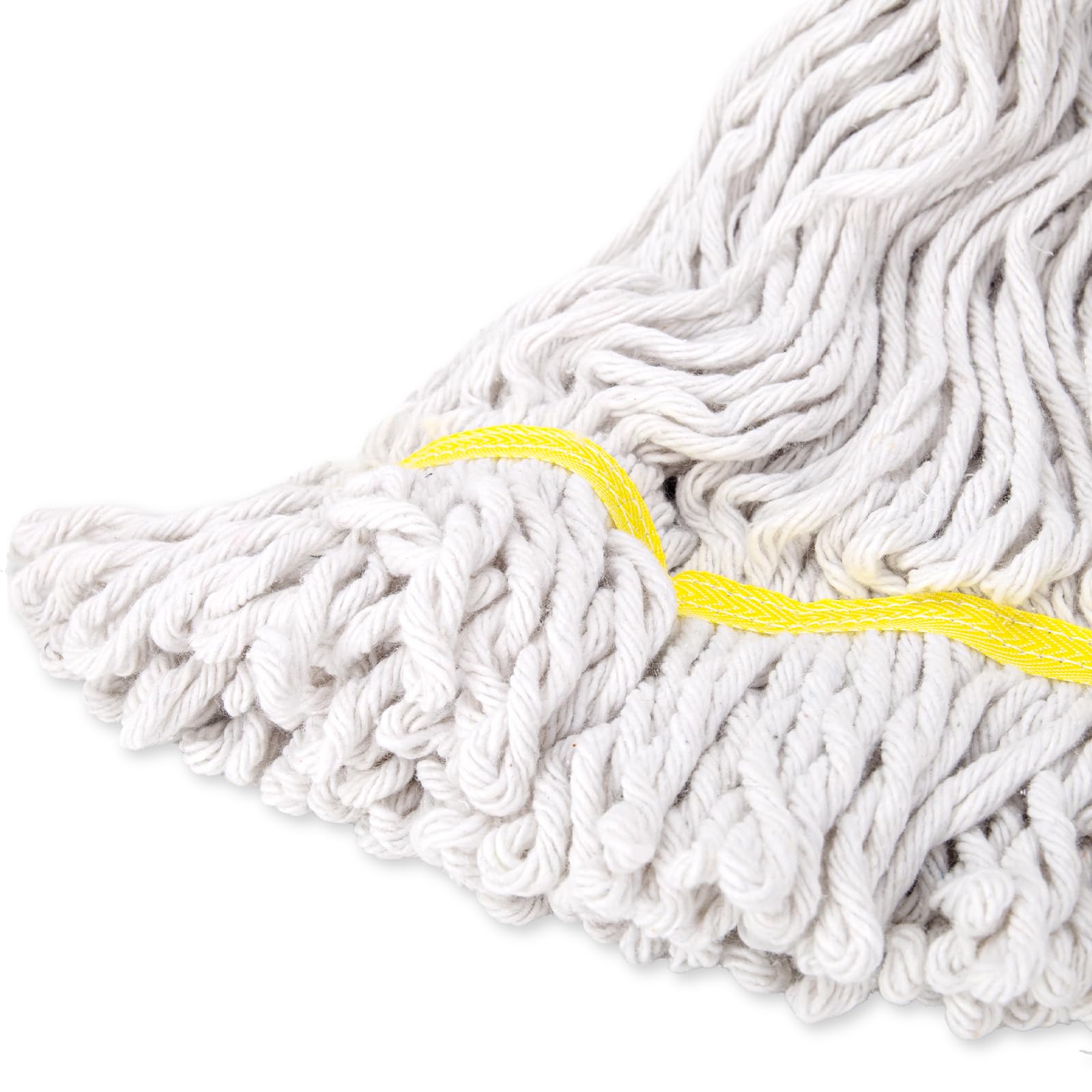 改KeFanta Commercial Mop Heavy Duty Industrial Mop with Long Handle,60" Looped-End String Wet Cotton Mops for Floor Cleaning,Home,Kitchen,Office,Garage and Concrete/Tile Floor