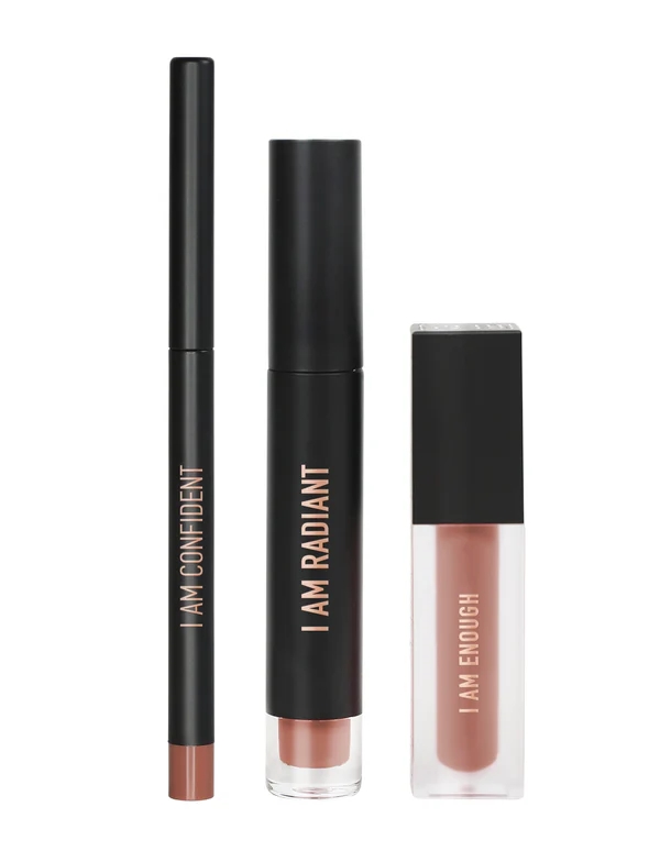RealHer Lip Kit-Matte Liquid Lipstick + Lip Liner Pens Set,Waterproof Long Wear Lip Gloss Make up Gift Set,Perfect for Natural Lip Contour