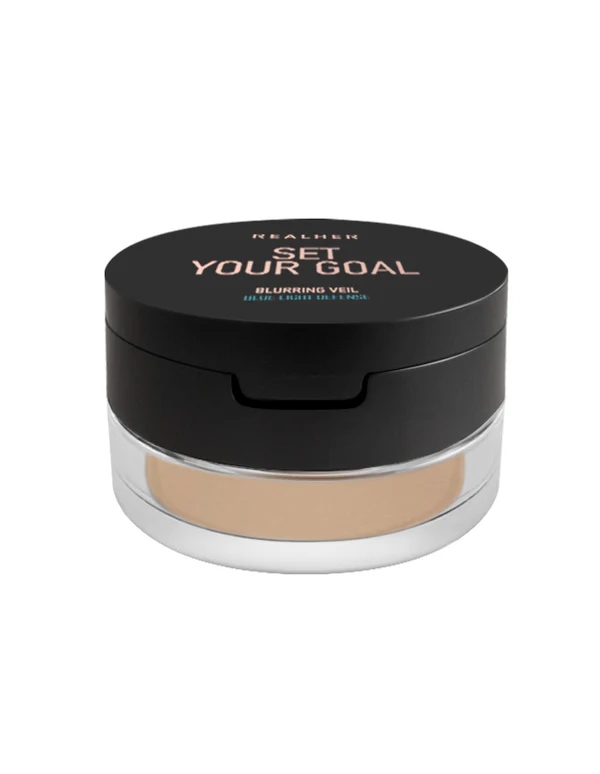 RealHer Blurring Veil - Set Your Goals ，Loose Powder, Lightweight, Long-Lasting, Creates Soft Focus Effect,Masks Fine Lines &amp; Imperfections