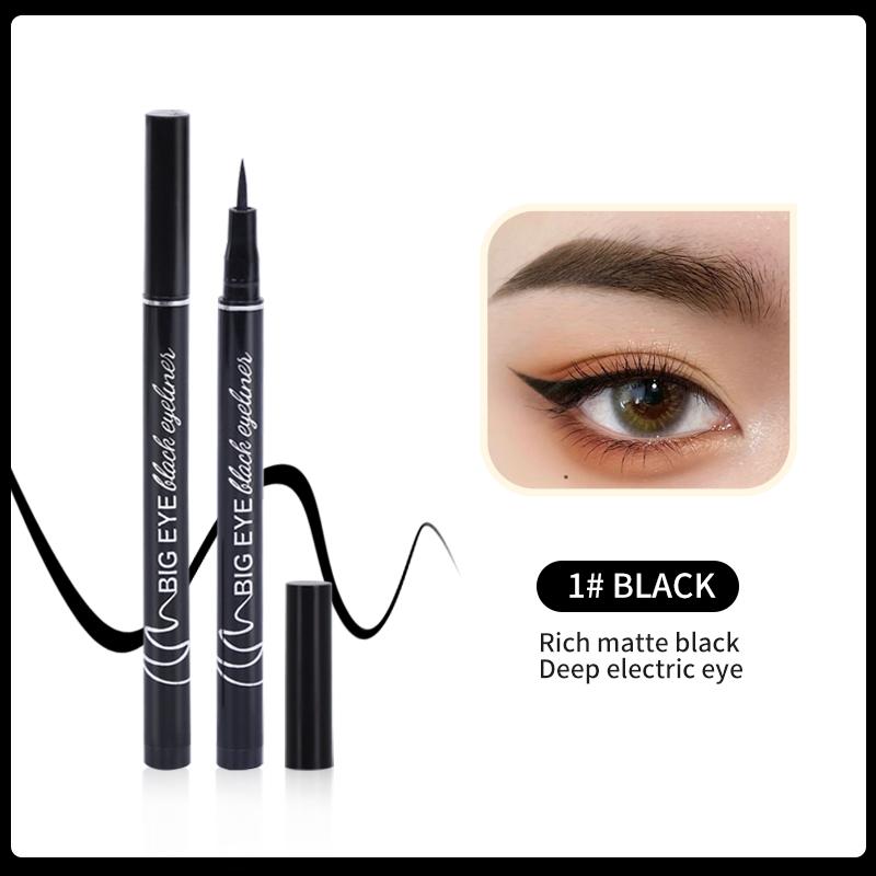 4D Silk Fiber Lash Mascara Waterproof & Smudge-Proof,Luxuriously Longer, Thicker, Voluminous Eyelashes, Long-Lasting, Dramatic Extension, No Flaking, Hypoallergenic Formula (Eyeliner Pencil, One Size) Makeup Pack Cosmetic