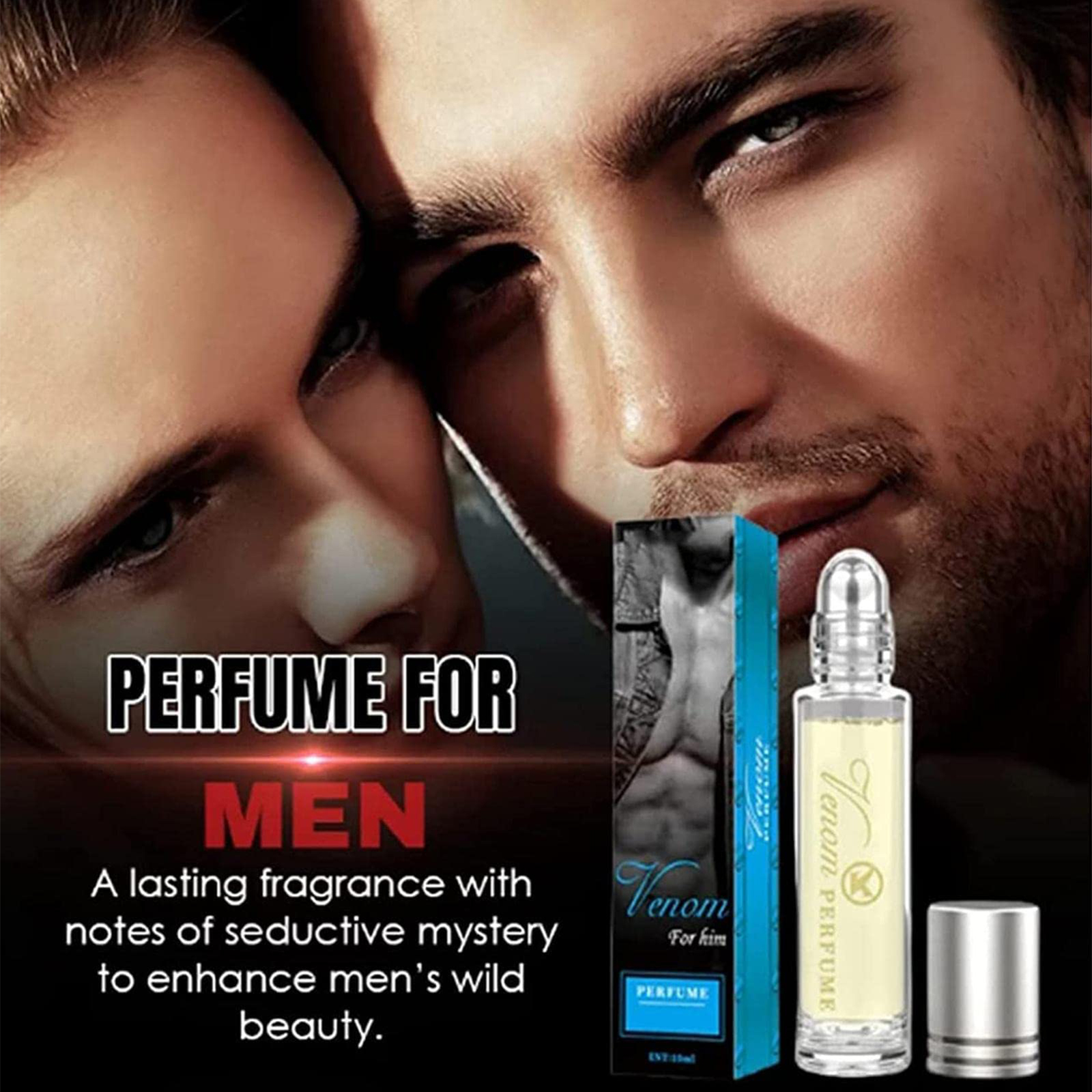 Portable Roll On Perfume, Box Rose Pheromone Perfume, Pheromone Based Body Scent, Pheromone Essential Oil for Man