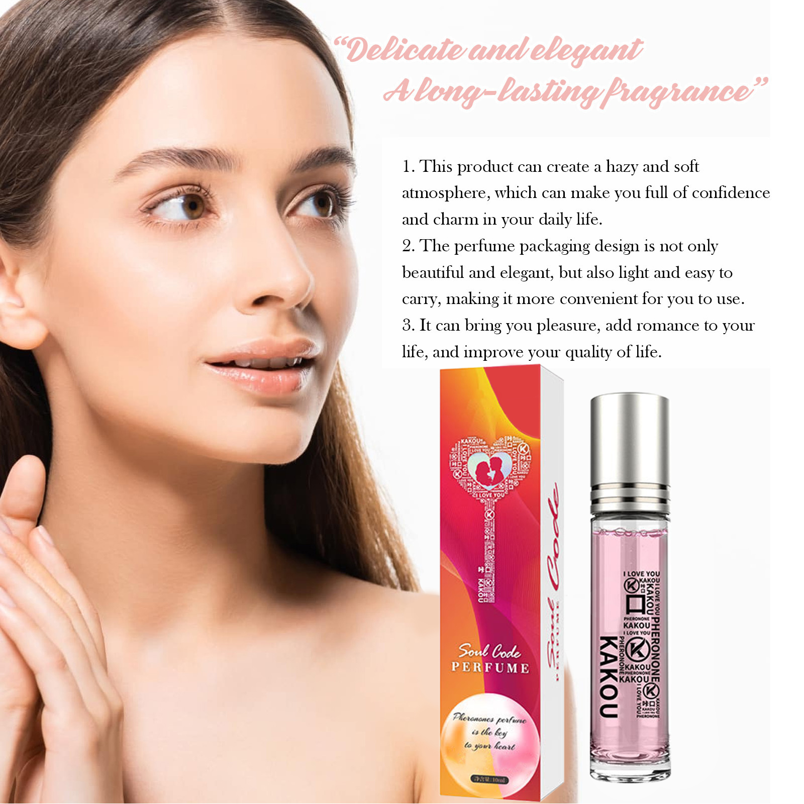 Concentrated Long Lasting Roll-On, Unique and Personalised Scent Experience, Increase Intimacy Perfume For Men Women Infused Essential Oil Cologne Perfume