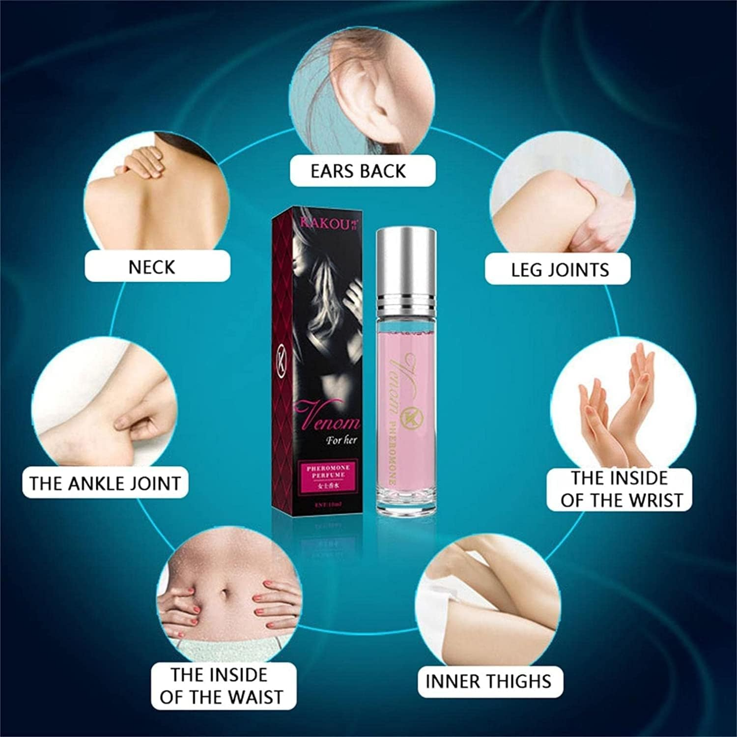 Portable 10ml Pheromone Roll-On Perfume for Women - Fresh, Natural &amp; Elegant Scent, Long-Lasting for Dating, Travel &amp; Parties in 2025