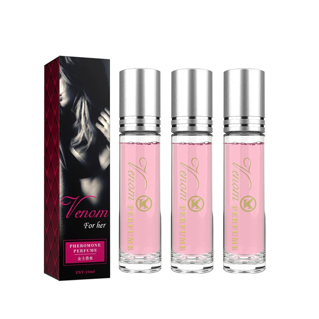 Portable 10ml Pheromone Roll-On Perfume for Women - Fresh, Natural &amp; Elegant Scent, Long-Lasting for Dating, Travel &amp; Parties in 2025