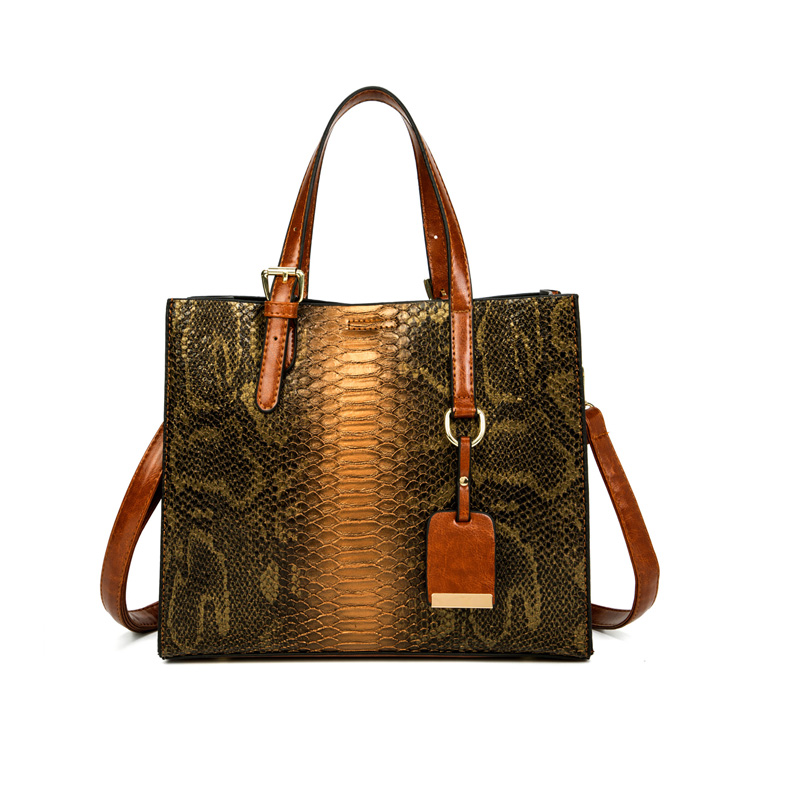 Large Capacity Crocodile Print Tote Bag Set - Women's Fashion Handbag, Shoulder Bag &amp; Purse