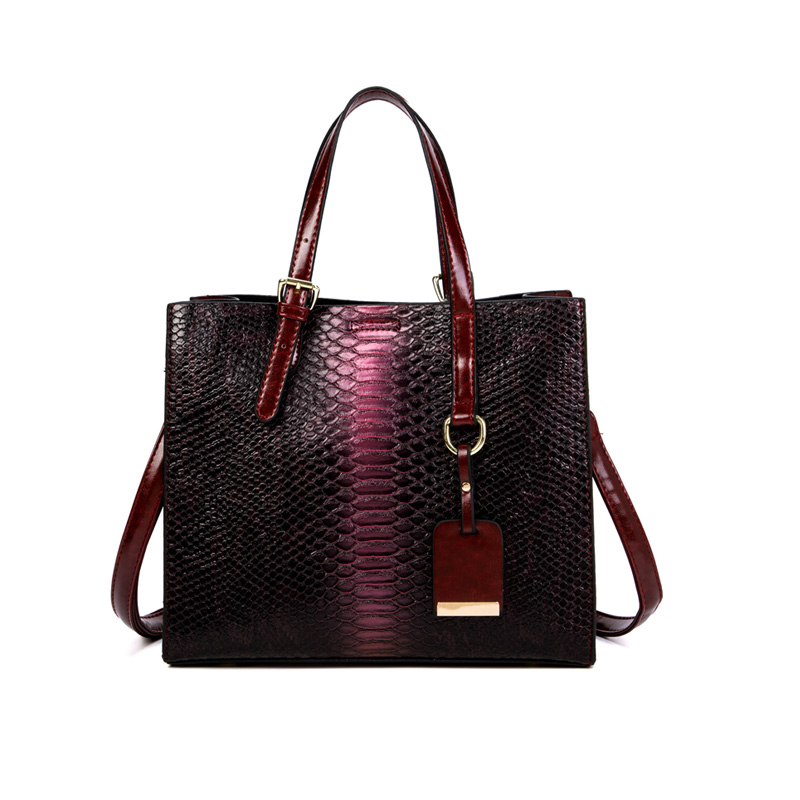 Large Capacity Crocodile Print Tote Bag Set - Women's Fashion Handbag, Shoulder Bag &amp; Purse