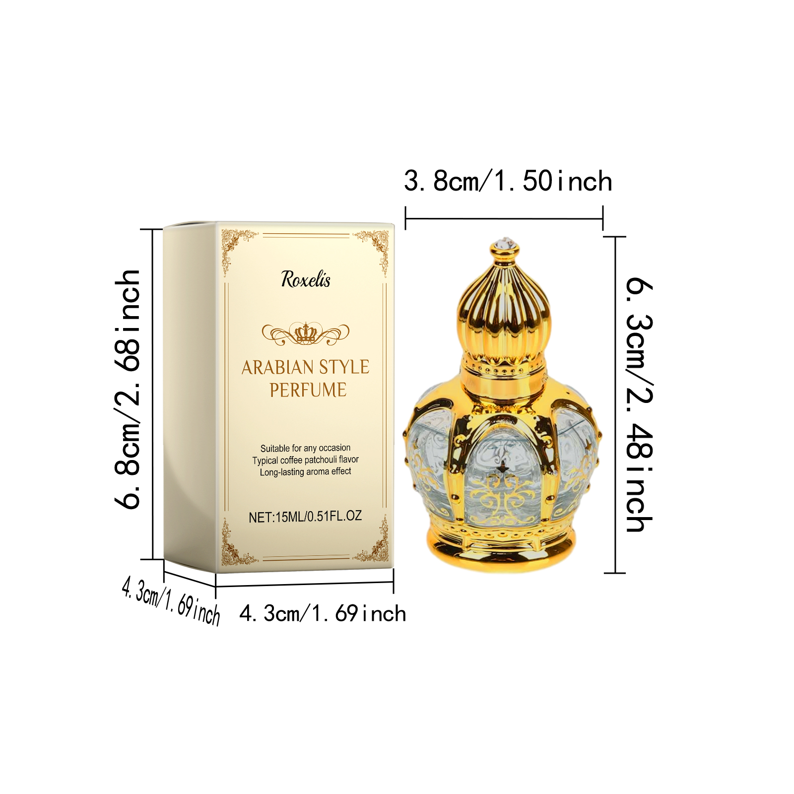 Charming Date Night Perfume: Smooth Coffee & Earthy Patchouli Blend with Fresh, Subtle Scent that Lingers
