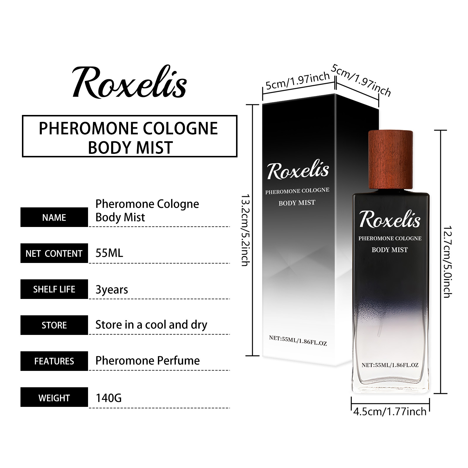 Men's Cologne Rich Cologne Body Spray Plant Extracts Strong Elegant Scent Rich Cologne Body Fragrance Spray