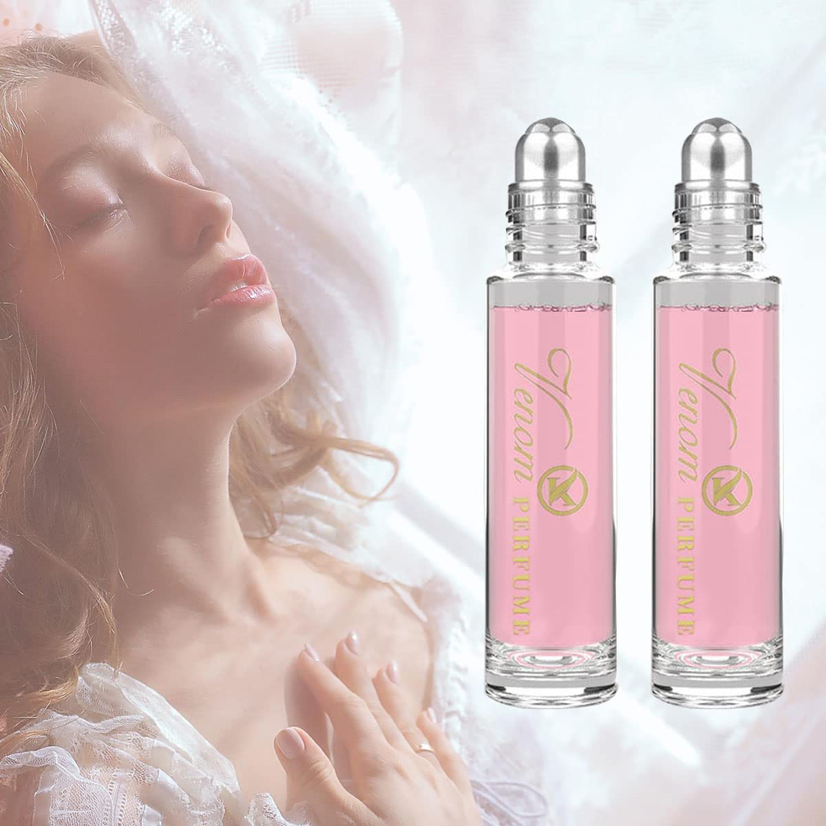 Portable 10ml Pheromone Roll-On Perfume for Women - Fresh, Natural &amp; Elegant Scent, Long-Lasting for Dating, Travel &amp; Parties in 2025