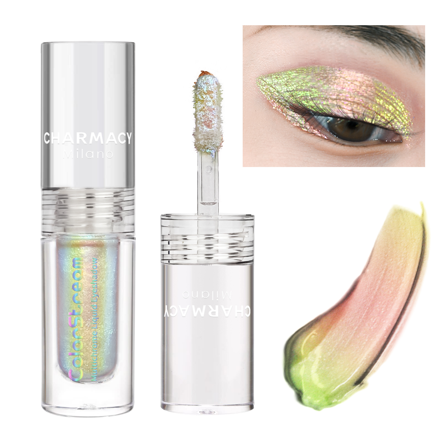 CHARMACY Multichrome Lqiuid Eyeshadow 1.5ML Waterproof Easy Use Eye Shadow