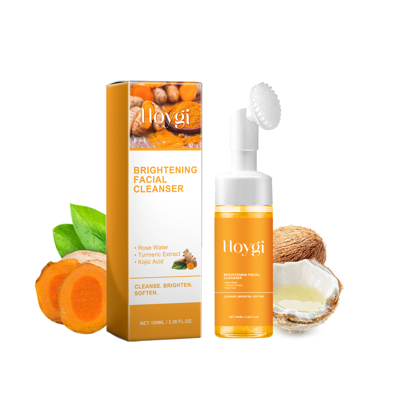 Turmeric Facial Cleanser: Deeply cleanses the facial skin, fades acne marks and pimple marks, moisturizes the skin, brightens the complexion, and rejuvenates the skin.