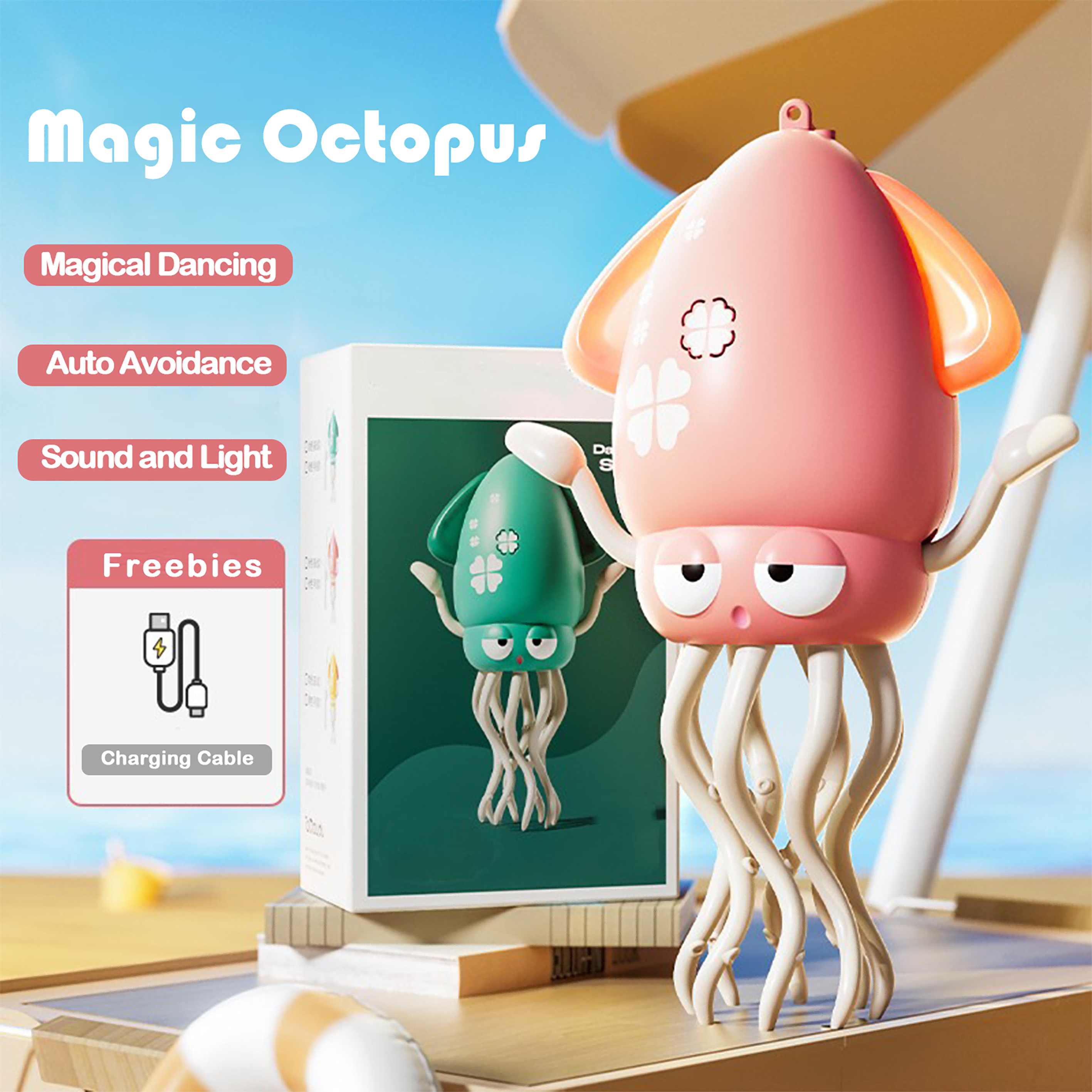 Magical Dancing Octopus. Eight-Armed STEM Educational Electric Toy for Boys and Girls. Children's Day Gift