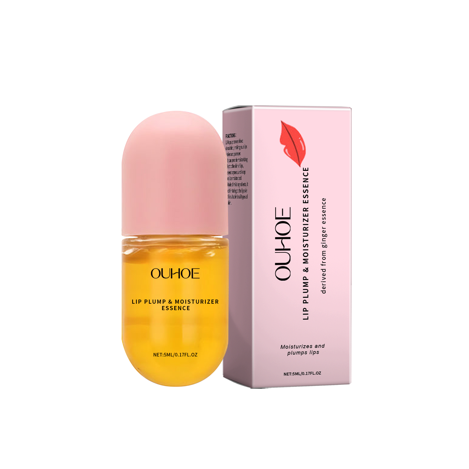 OUHOE moisturizing lip oil, plump and moisturizing lips, nourishing lips, moisturizing elasticity, repairing dryness