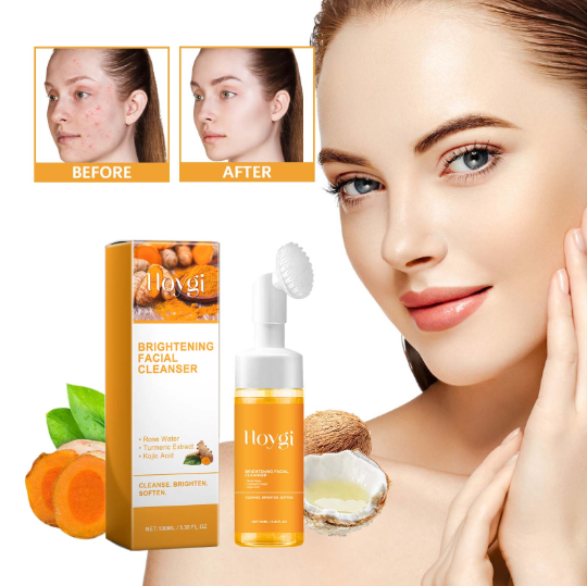 Turmeric Facial Cleanser: Deeply cleanses the facial skin, fades acne marks and pimple marks, moisturizes the skin, brightens the complexion, and rejuvenates the skin.